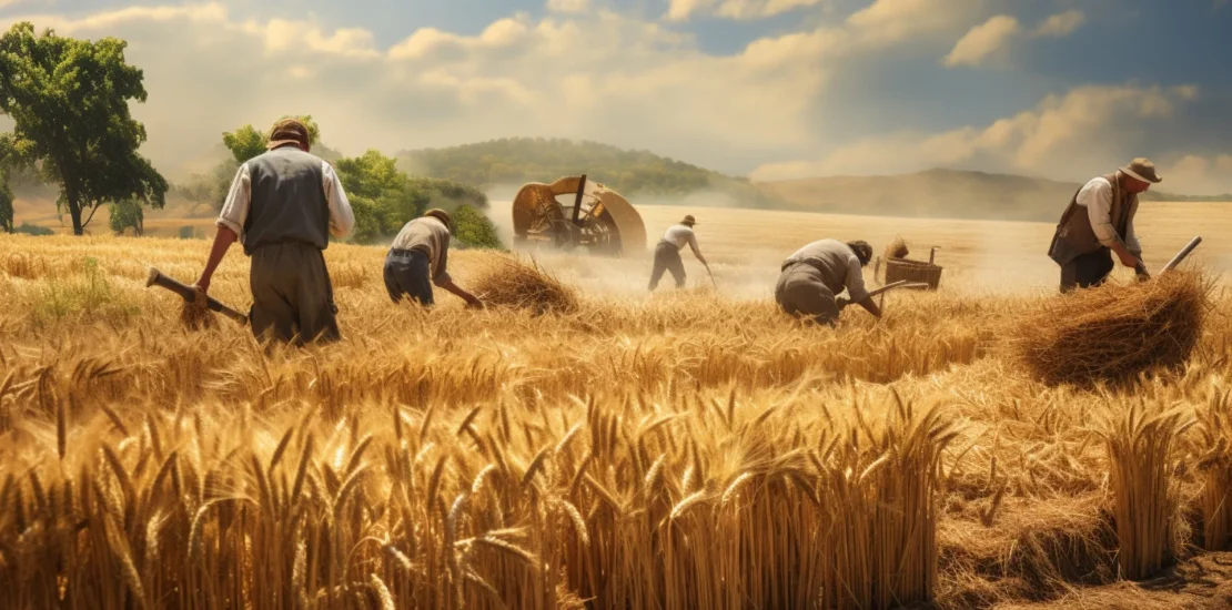 farmers collecting harvest harvest time Buyuk
