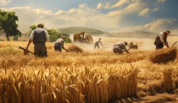 farmers collecting harvest harvest time Buyuk